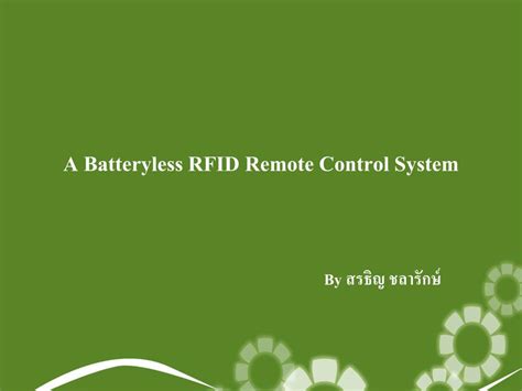 batteryless rfid remote control system ppt|rfid ppt.